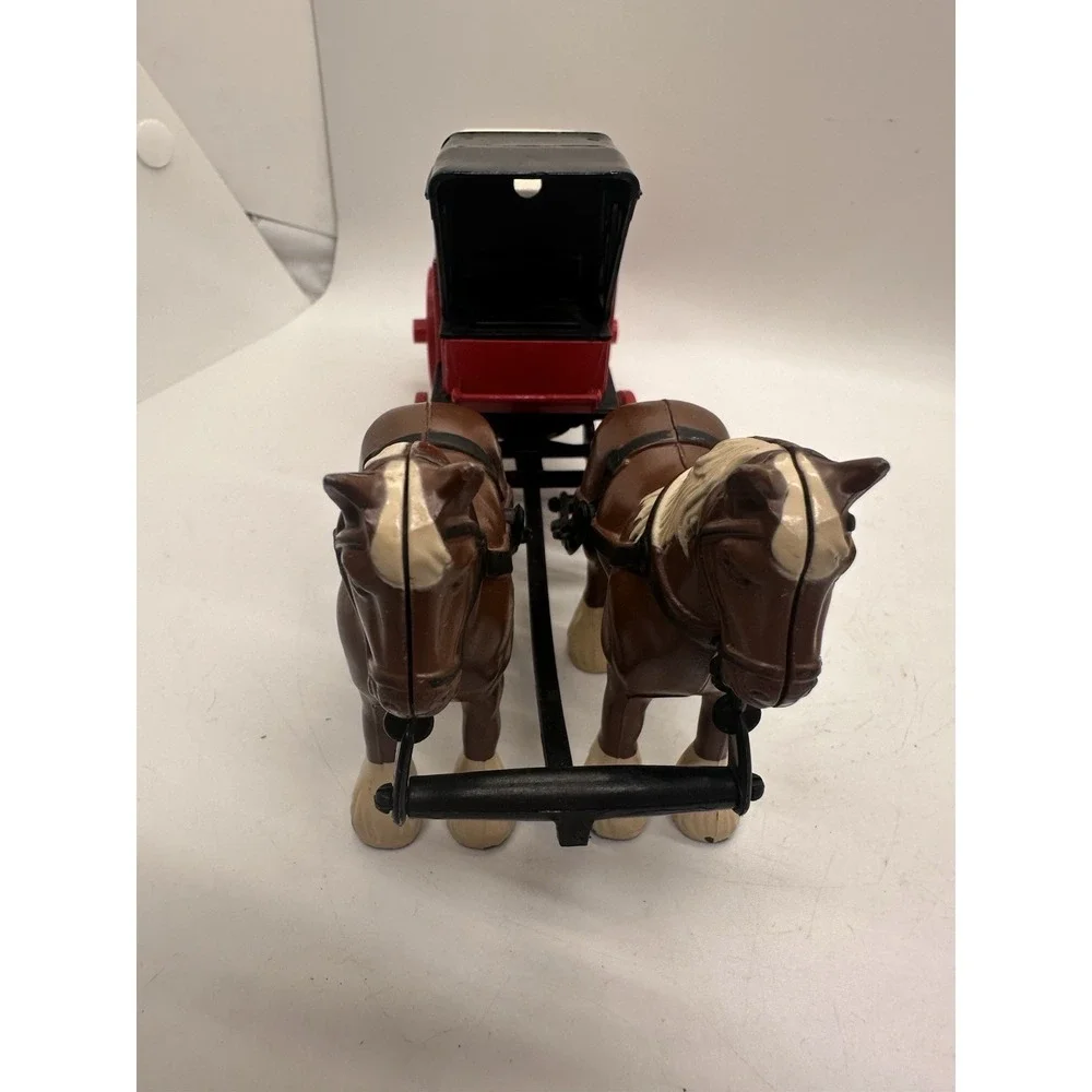 Vintage Ertl Horse Drawn Covered Wagon Bank 1995 Sachs Finley Christmas‎